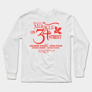 Miracle On 34th Street Movie Title Long Sleeve T-Shirt